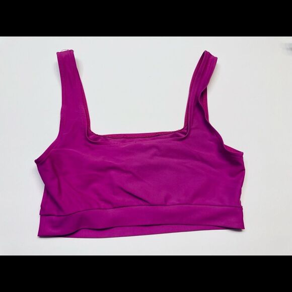 ASOS Womens Pink Swim Bralette Bra Unlined Crop Top Size 4 - Picture 2 of 4